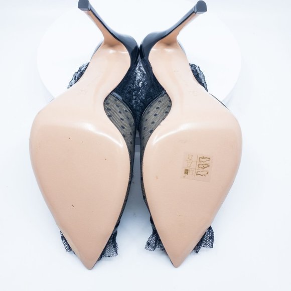 GIANVITO ROSSI Ofelia Ruffle Tulle Mule size 42, H0234 - Picture 8 of 12